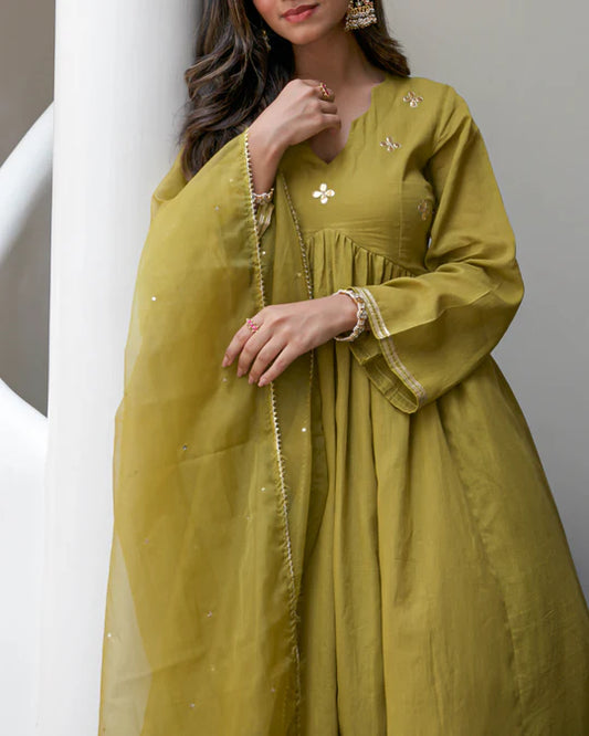 Olive Green Suit Set